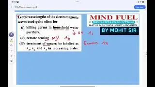 pyq of 12th phy em waves by mohit sir
