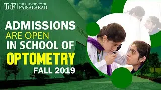Admissions are Open in School of Optometry Fall 2019 | TUF