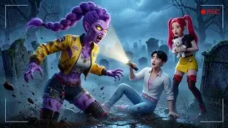 Vlog RUMI Is TAKEN by an UNKNOWN MONSTER in ABANDONED GRAVEYARD 😱 KPDH Funny Moments  Fan Edition