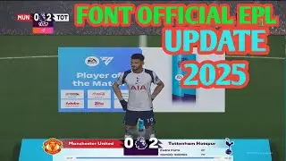 PES 2021 Official English Premier League Font Scoreboard