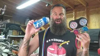 AC compressor swap and charging the system using Harbor Freight manifold gauges