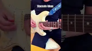 Staccato ideas for improvisation-5 #learntojam #neosoulguitar