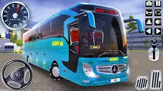 Mercedes Coach Bus Mountain Road Driving in India - Bus Simulator : Ultimate #12 - Android GamePlay