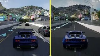 Forza 6 vs Forza 7 Xbox One S Graphics Comparison - Lotus Elise / Rio de Janeiro Day Run
