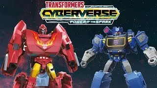 Cyberverse Warrior Class HOTROD and SOUNDWAVE