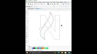 Creative N Logo Design in CorelDRAW #shorts #coreldraw