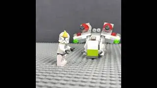 LEGO Star Wars Republic Gunship Microfighter - 75076 #lego #legostarwars #clone #gunship #stopmotion