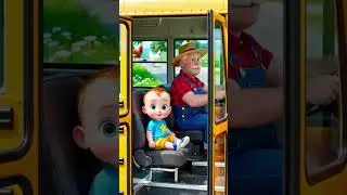 The Wheels on the Bus  Learn Farm Animal Sounds 🎵  Fun School Bus Song for Kids  Nursery Rhymes