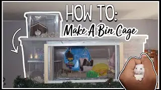 How To Make A Bin Cage! | DIY Sliding Door *Feature* | DIY Pet Cages For Rodents