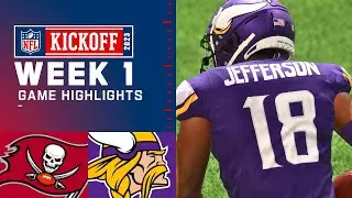 Buccaneers vs. Vikings Week 1 - Madden 23 Simulation Highlights (Madden 24 Rosters)
