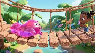 Fall Guys Jelly Runner Balanced on a Wobbl | Kids Songs & Nursery Rhymes