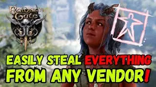 Easily Steal EVERYTHING From Vendors in Baldur's Gate 3! 🧤💨 Patch 8 Gameplay #baldursgate3 #rpg