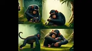 😍bonobo🥰 is having fun playing with its babies#cute #viral #yutubeshorts #Youtube #viralvideo