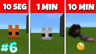 Que gatinho fofo! 🐱 - CONSTRUINDO EM 10 seg, 1 min E EM 10 min NO CRAFTSMAN! 🔨  #6