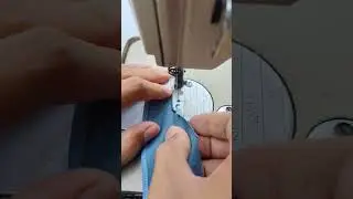 Sewing the edge of the fabrick using a special