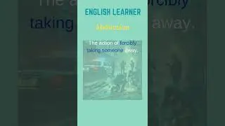 English Word - Abduction - Meaning With An Example #englishwords #english #abduction
