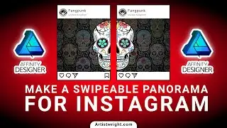 Affinity Designer Tutorial - Instagram Trick Split Panorama