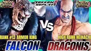 Tekken 8 - Falcon Alba (Armor King) vs Draconis (Heihachi) - Epic Ranked Match