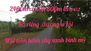 MẶT TIỀN KÊNH CÂY XANH XÃ BÌNH MỸ CỦ CHI BÁN ĐẤT CÓ THỔ CƯ