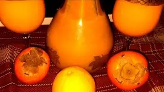 عصير الكاكي والبرتقال والجزر رائع وغني بالفوائد صحي ومفيد لصحة الاطفال لفقر الدم وقلة نضر جيدا👍