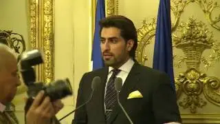 Prince Salman bin Abdulaziz, a ceremony at the French Senate