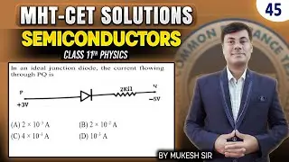 In an ideal junction diode, the current flowing through PQ is:  | PGMN Solutions