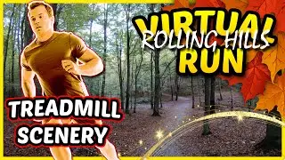 🏃&zwj;♀️ Virtual Rolling Hills Run 🍂 | Scenic Autumn 4K Running Video