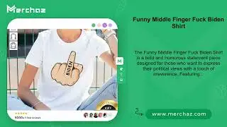 Funny Middle Finger Fuck Biden Shirt