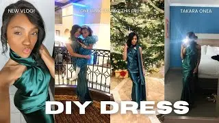 I Had ONE Week TO Make My HOLIDAY Work Party Dress! + Mini Vlog To ST. SIMONS Island