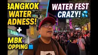 🎉 Bangkok's Wildest Water Festival at Siam Lane + MBK Centre Tour! 🇹🇭💦