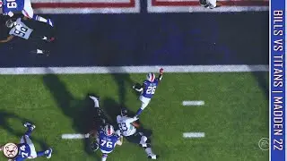 Madden 22: Bills vs Titans Highlights - Broadcast Camera | Overtime Final | Xbox Series S