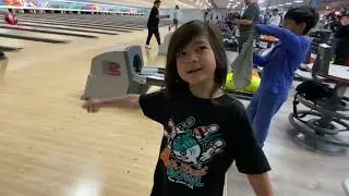 jr bowling league 2023. just a boy obsessed with throwing a ball and knocking pins down!