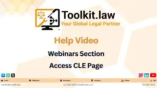 Toolkit.law Global CLE: 24 Hours of International Training for Modern Legal Professionals