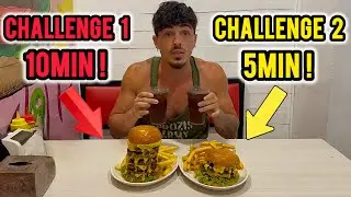 J'ai Tenté LES DEUX Challenges de Ce Resto, À LA SUITE..😅