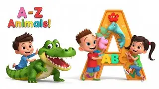 The Animal Alphabet | Learn Animal Names! | Nursery Rhymes | ABC Learning 