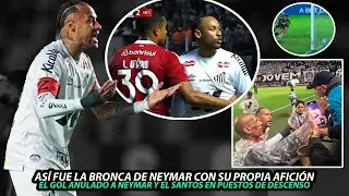 As&iacute; FUE la BRONCA de NEYMAR con AFICIONADOS del SANTOS tras PERDER y ESTAR en PUESTOS de DESCENSO