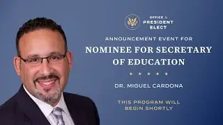 President-elect Biden Introduces his Nominee for Secretary of Education