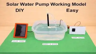 solar water pump working model | inspire award science project | DIY | howtofunda
