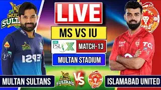 Live PSL : Multan sultans vs Islamabad united Match 13 | Score and Commentary | MS vs IU Live