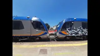 Trenitalia - Ozieri-Chilivani: partenza di ATR220.Tr051 + ATR220.Tr048 / R.5275