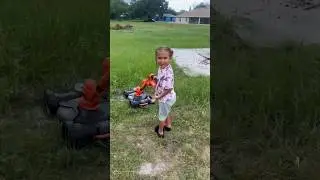 Savvy Gets Caught Cutting The Grass 😱