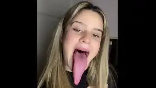 Long tongue girl 308