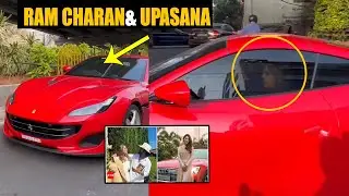 Ram Charan With His Wife Upasana Driving In Hyderabad With New Car | Ram Charan Lates Video