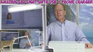 Amazing LED Desk Lamp with USB Port and Phone Charger