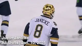 Justin Janicke (ND8) | All Shifts | Notre Dame Univ. vs. Univ. of Michigan (NCAA) | 1 10 2025