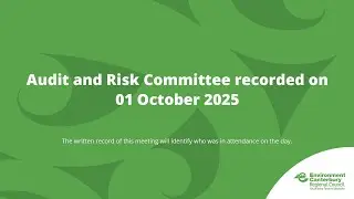 Audit and Risk Committee 01 October 2025
