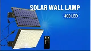 Unboxing & Review: 400 LED Solar Street Light | Motion Sensor, Remote Control, Super Bright Lamp