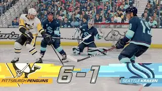 GAME 1 | Pittsburgh Penguins 6-1 Seattle Kraken | NHL 25