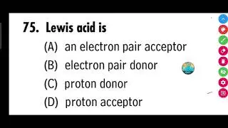 Lewis acid is ? --  (A) an electron pair acceptor  (B) electron pair donor  (C) proton donor