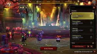 wow war within menu background gallagio